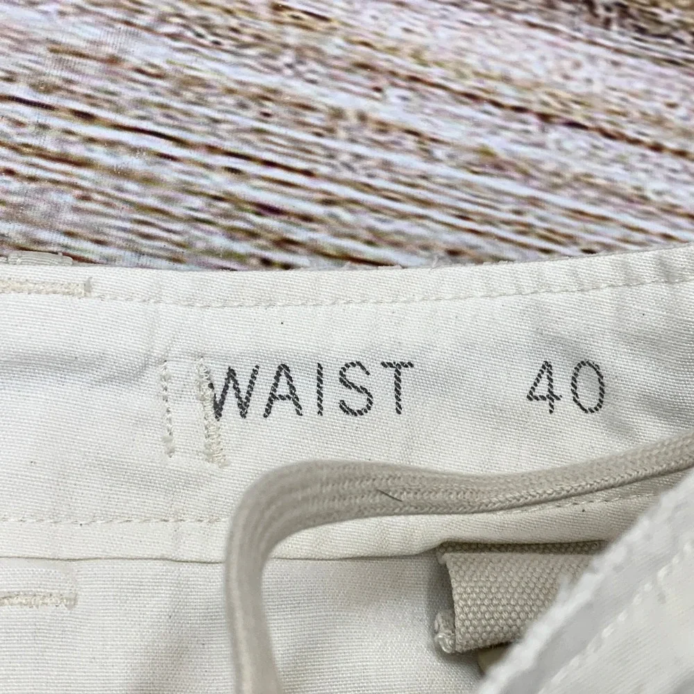 Polo Ralph Lauren Cargo Shorts Mens Waist 40 Beige Cotton Drawstring Hem Utility
